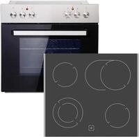 PKM Einbau-Herdset Backofen BIC7-2KB GK-IX4Glaskeramik-Kochfeld/4