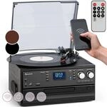 Auna Plattenspieler f&uuml;r Schallplatten, Plattenspieler mit Lautsprecher,...