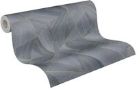 livingwalls Grafik-Vliestapete &ndash; Grau, Gold, Metallic &ndash; 10,05 x 0,53 m