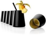 St&ouml;lzle Lausitz Becher Schwarz/Gold Power 6er-Set 380ml &ndash; Moderne Gl&auml;ser f&uuml;r