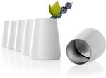 St&ouml;lzle Lausitz Becher Wei&szlig;/Silber Power 6er-Set 380 ml &ndash; Moderne Gl&auml;ser f&uuml;r