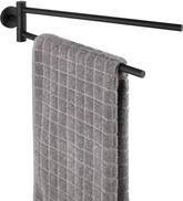 WENKO Handtuchhalter mit 2 Armen Bosio, Edelstahl, 5,5x9x43 cm, inkl.