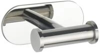 WENKO Turbo-Loc&reg; Wandhaken Duo Orea Shine, Befestigen ohne Bohren, Doppelhaken f&uuml;r