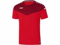 JAKO Herren Champ 2.0 T-shirt T shirt, Rot/Weinrot, M EU