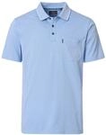 CASAMODA Polo-Shirt Uni Himmelblau L