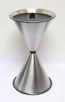 Standaschenbecher Diabola 71x40 cm Aluminium mattiert Marke Szagato Made in Germany