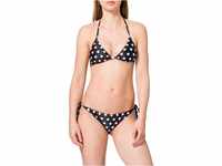 Urban Classics Damen TB2796-Ladies Pattern Bikini-Set, Polkadots Black, S