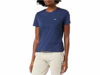Tommy Jeans Damen T-Shirt Kurzarm TJW Regular Regular Fit, Blau (Twilight...