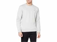 Tommy Jeans Herren Sweatshirt TJM Regular ohne Kapuze, Grau (Light Grey Heather), XL