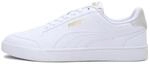 PUMA Unisex Puma Shuffle Sneaker, Puma White-Puma White-Puma Team Gold, 47 EU