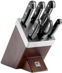 ZWILLING Gourmet Selbstsch&auml;rfender Messerblock mit Messer 7-teilig, Rostfreier