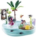PLAYMOBIL Family Fun 70610 Spa&szlig;becken mit Wasserspritze, Zum Bespielen mit...