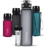 720&deg;DGREE Trinkflasche 1l uberBottle softTouch +Fr&uuml;chtebeh&auml;lter - BPA-Frei -