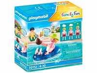 PLAYMOBIL Family Fun 70112 Badegast mit Schwimmreifen, Schwimmfähig, Ab 4...