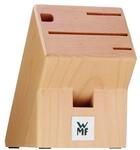 WMF Messerblock unbest&uuml;ckt, Messerblock ohne Messer, Holz, Buchenholz leer, f&uuml;r 3