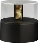 Konstsmide LED Dekoleuchte Flamme 10cm batteriebetrieben schwarz au&szlig;en