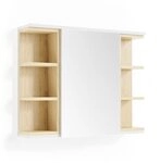 Vicco Badspiegelschrank Aquis, Wei&szlig;, 79.6 x 64 cm, zur Aufbewahrung im...