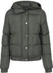 Urban Classics Damen Winterjacke Ladies Hooded Puffer Jacket, gef&uuml;tterte Jacke...