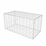 vidaXL Gabione Stahl 100x50x50cm Steinkorb Sch&uuml;ttkorb Drahtkorb Mauersteinkorb