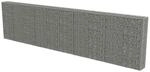 vidaXL Gabionen Wand mit Deckel 600x30x150cm Steingabionen Gabione Steinkorb