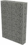 vidaXL Gabionenwand mit Abdeckung Verzinkter Stahl 100&times;20&times;150 cm