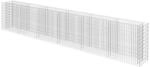 vidaXL Gabionen Hochbeet Verzinkter Stahl 540x50x100 cm Pflanzkorb Steinkorb