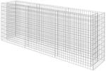 vidaXL Gabionen Hochbeet Verzinkter Stahl 270x50x100 cm Pflanzkorb Steinkorb