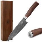 Zayiko Kurumi Premium Santokumesser mit 17,5 cm Klinge gefertigt aus 67 Lagen...