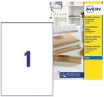 Avery J8567&ndash;25 DURCHSICHTIGE Etiketten 210 x 297 mm