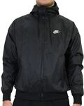 Nike DA0001-010 M NSW SPE WVN LND WR HD JKT Jacket Men's BLACK/WHITE 3XL