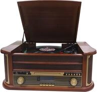 Denver MRD-51 DAB+, FM/AM Radio mit CD-, Kasetten- und Plattenspieler, Holzoptik Denver MRD-51 DAB+, FM/AM Radio mit CD-, Kasetten- und Plattenspieler, Holzoptik