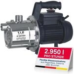 T.I.P. Edelstahl Gartenpumpe GP 3000 INOX - Leistungsstarke 550 W Pumpe mit 2950 l/h