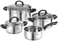 Karcher Topfset Mia aus Edelstahl, Kochgeschirr Induktion-Kochtopf-Set, T&ouml;pfe...