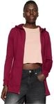 Urban Classics Damen Jacke Sweat Parka, Burgundy, XL, TB1075-00606-0054