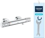 GROHE Precision Feel, Duscharmatur, wassersparend (Thermostat h&auml;lt Temperatur