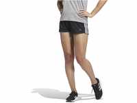 Adidas Damen Pacer 3-Streifen Knit Shorts, Black/White, L