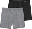 Schiesser Herren 2 PACK Boxershorts Baumwolle Jersey weich Multipack - Jerseyboxer,