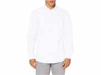 ONLY & SONS Herren Onssane Ls Solid Poplin Shirt Hemd, White, XL EU