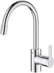 GROHE Feel - Einhand Sp&uuml;ltischarmatur mit herausziehbarem Mousseurauslauf