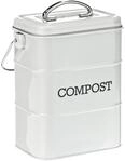 KitchenCraft Living Nostalgie K&uuml;che Kompostbeh&auml;lter, Metall, 16,5 x 12 x 24 cm,