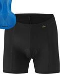 Gonso Damen Sitivo W Da-Rad-U-Pants, Black / Skydiver, 44 EU
