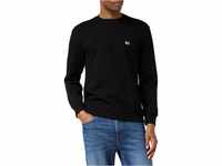 Lee Herren Plain Crew Black Sweatshirt, Schwarz (Black 01), XL EU