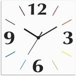 ARTLAND Wanddeko Wanduhr ohne Tickger&auml;usche Alu Quarzuhr 30x30 cm Quadratisch