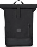 Johnny Urban Rolltop Rucksack Damen & Herren Schwarz - Adam Large - 16" Laptop Fach -