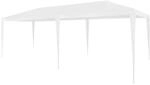 vidaXL Partyzelt 3x6 m Wei&szlig; Pavillon Gartenzelt Gartenpavillon Bierzelt Zelt