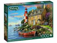 Jumbo Puzzles 11247 The Lighthouse Keeper's Cottage Puzzle, Mehrfarbig