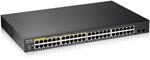 Zyxel Netzwerk PoE Switch 48 Port | Smart Managed Gigabit LAN Splitter | 24x GbE