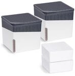 WENKO Raumentfeuchter Mod. Cube, 2er Set, je 500 g Entfeuchter Granulat, f&uuml;r...