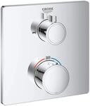 GROHE Grohtherm - Thermostat-Wannenbatterie mit integrierter 2-Wege-Umstellung
