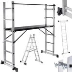 MAXCRAFT Ger&uuml;st Bauger&uuml;st Aluminium Leiter Arbeitsger&uuml;st Stehleiter